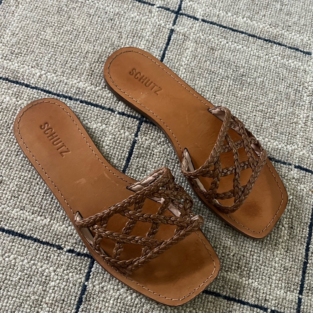 Schultz slide on sandals